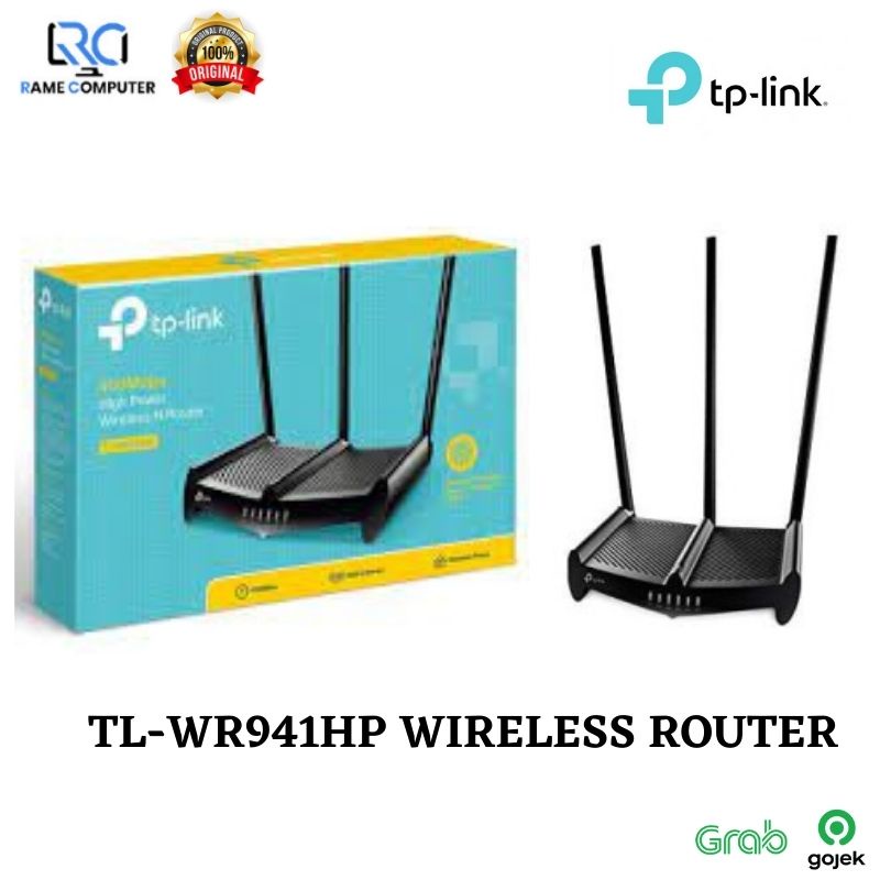 TP-LINK TL-WR941HP N450 High Power Wi-Fi Router 450Mbps at 2.4GHz 1000mw 5P 10/100M 3 9dBi antena