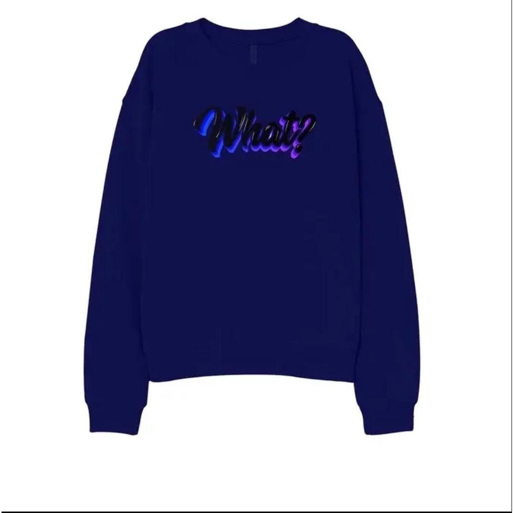 GSC - Sweater Wanita WHAT / Sweater Wanita Kekinian