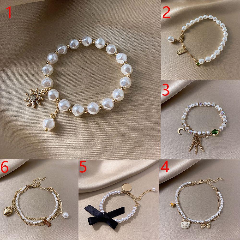 Top Mutiara Gelang Fashion Pesta Fashion Indah Rantai Tebal