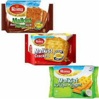 

Roma Malkist Crackers biskuit roti GULA ORI / ABON / KELAPA 224gr