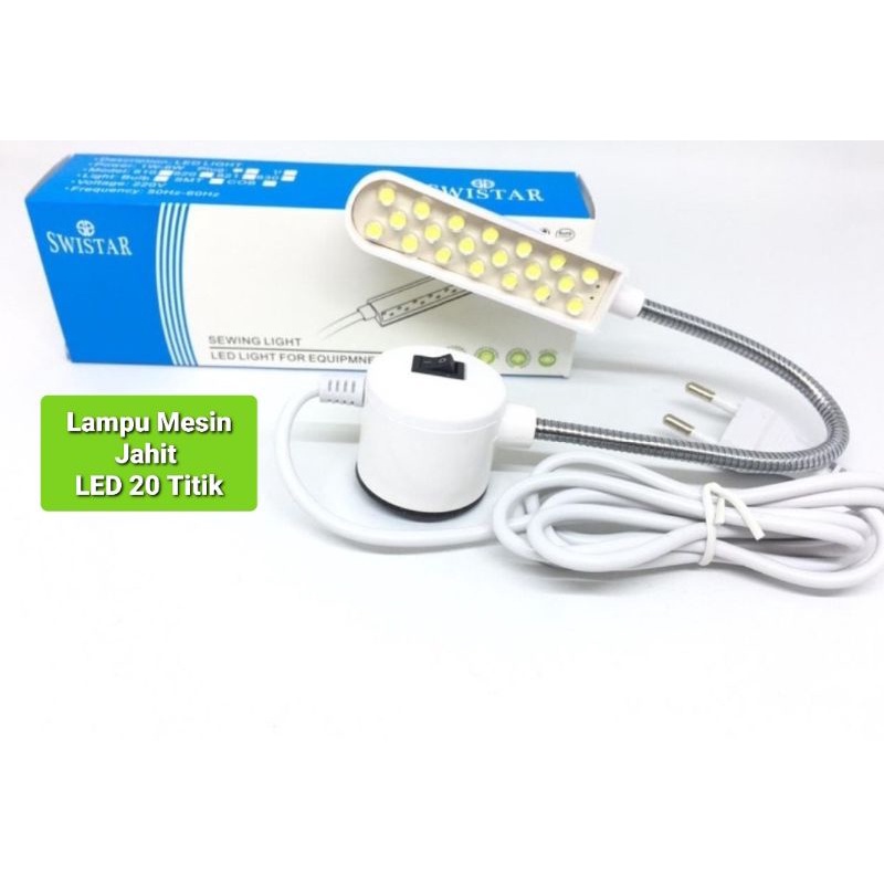 Lampu LED Mesin Jahit 20 Titik Magnet