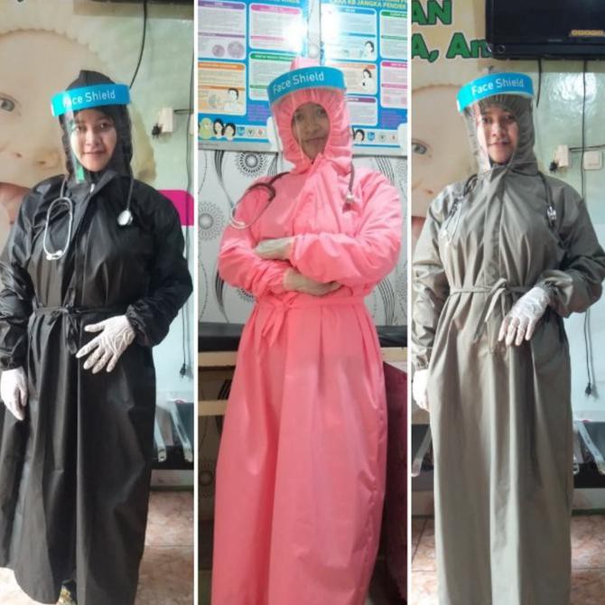 Baju surgical gown/jubah topi/baju ok/parasut impor