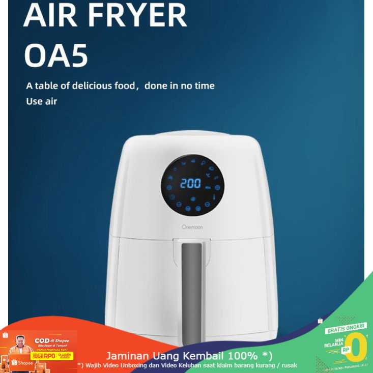 (BISA COD) RVOSTR Onemoon Air Fryer Mesin Penggoreng Udara Tanpa Minyak 3.5L - OA5