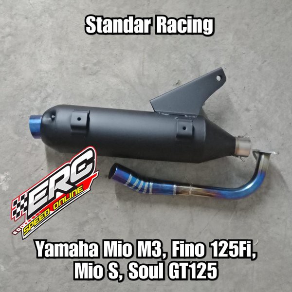 KNALPOT STANDAR RACING BY WRX MIO M3 - FINO 125 FI - SOUL GT 125 RACING ORIGINAL ORI