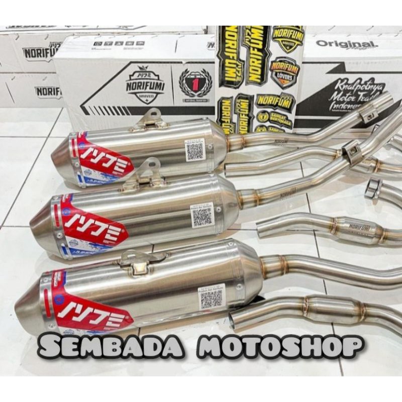 Knalpot original norifumi JUMPZ CRF 150L KLX 150 BF DT WR 155R full sistem bore up piston 62mm