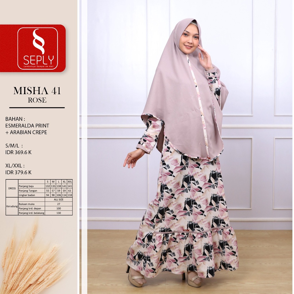 GAMIS TERBARU 2021 SEPLY MISHA 41 ROSE