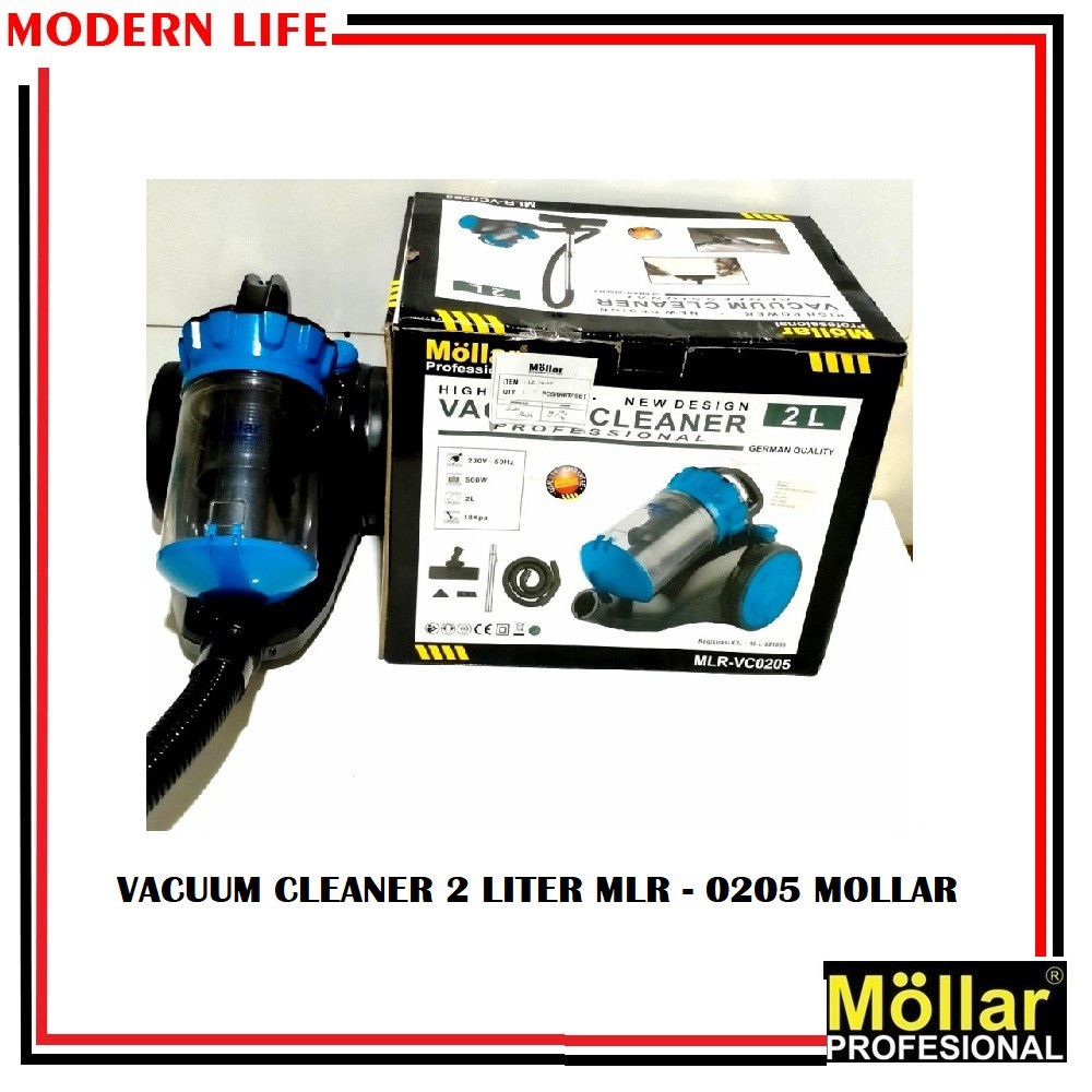 MOLLAR VACUUM CLEANER NEW MLR 0205 2 LITER PENGHISAP PEMBERSIH DEBU 2L