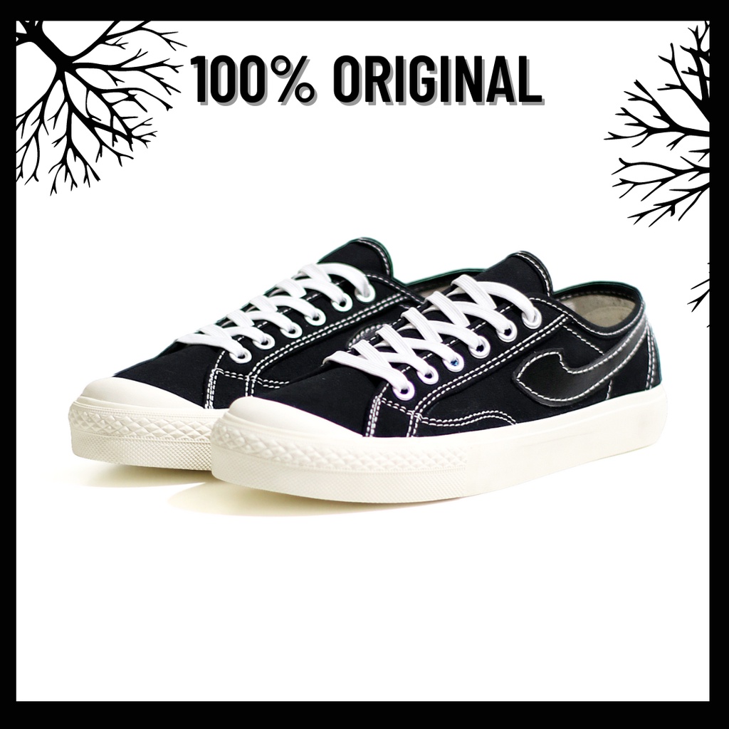 100% Original Sepatu Lokal Casual Low | Not Compass Gazelle Black White