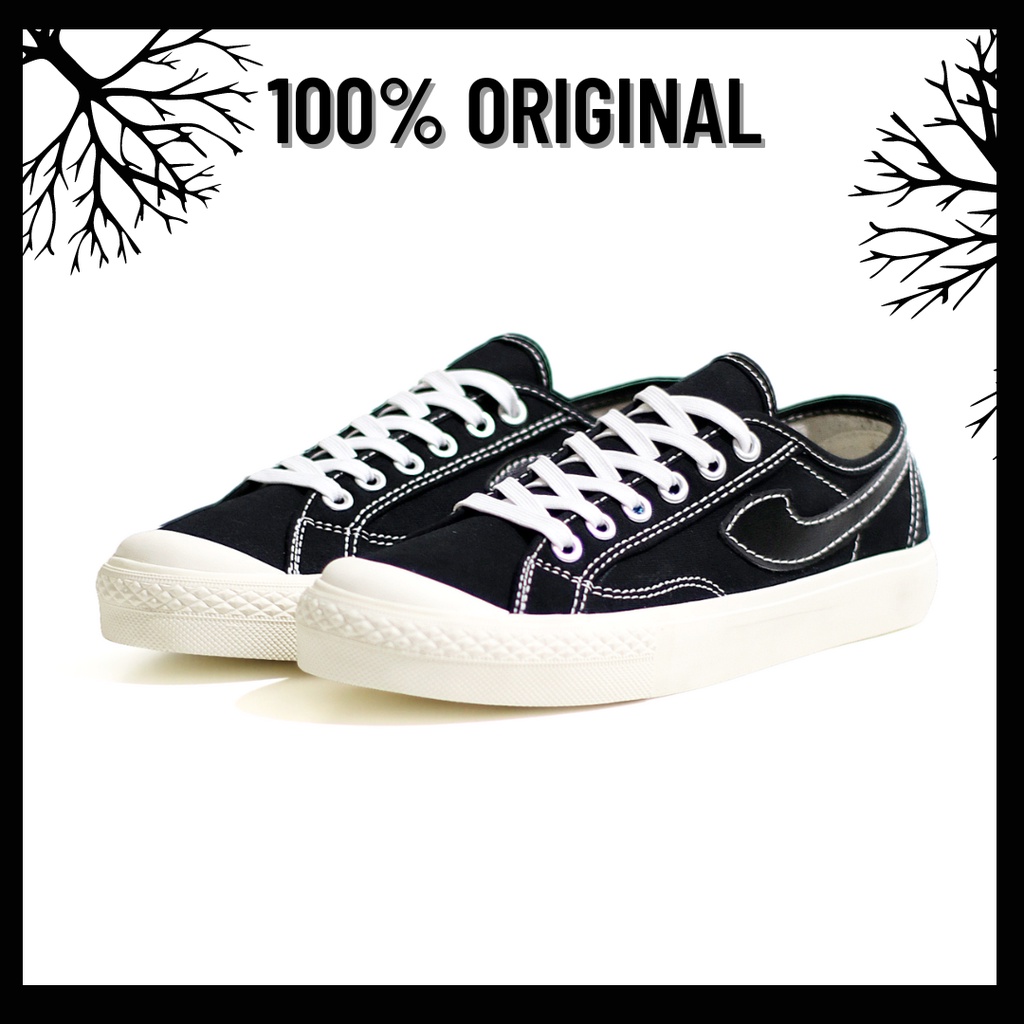 100% Original Sepatu Lokal Casual Low | Not Compass Gazelle Black White