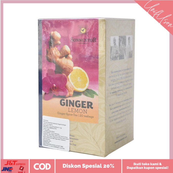 

⭐COD⭐ Sonnentor - Organic Ginger Lemon Tea 30 Gr