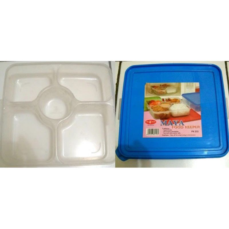 [WARNA RANDOM] OWL PLAST Maya Food Keeper FK-233 Sekat 5 Ompreng Bekal Sekolah Kantor