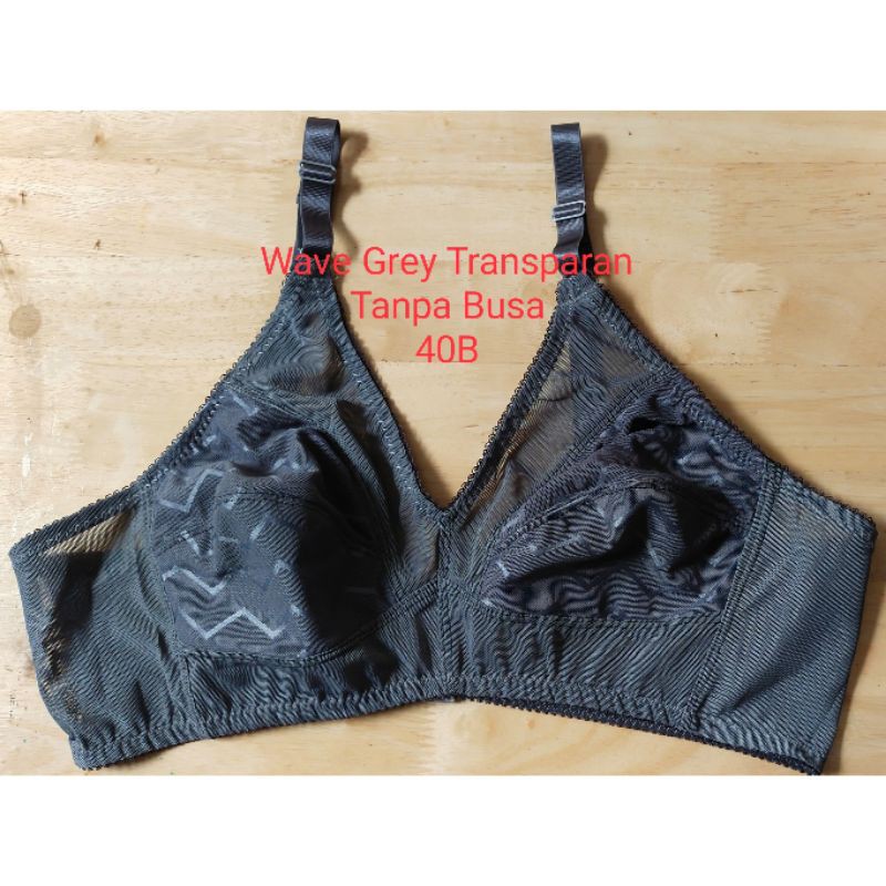 Bra Pabrikan Triumph Tanpa Busa Size 40B Wave Grey Transparanlimited Stock