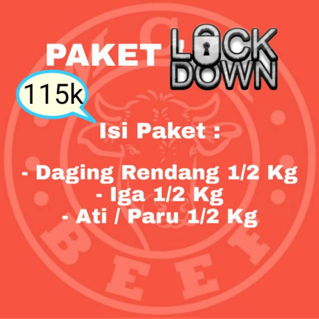 

Paket II lockdown daging kwalitas bagus,, harga murah tapi gak murahan