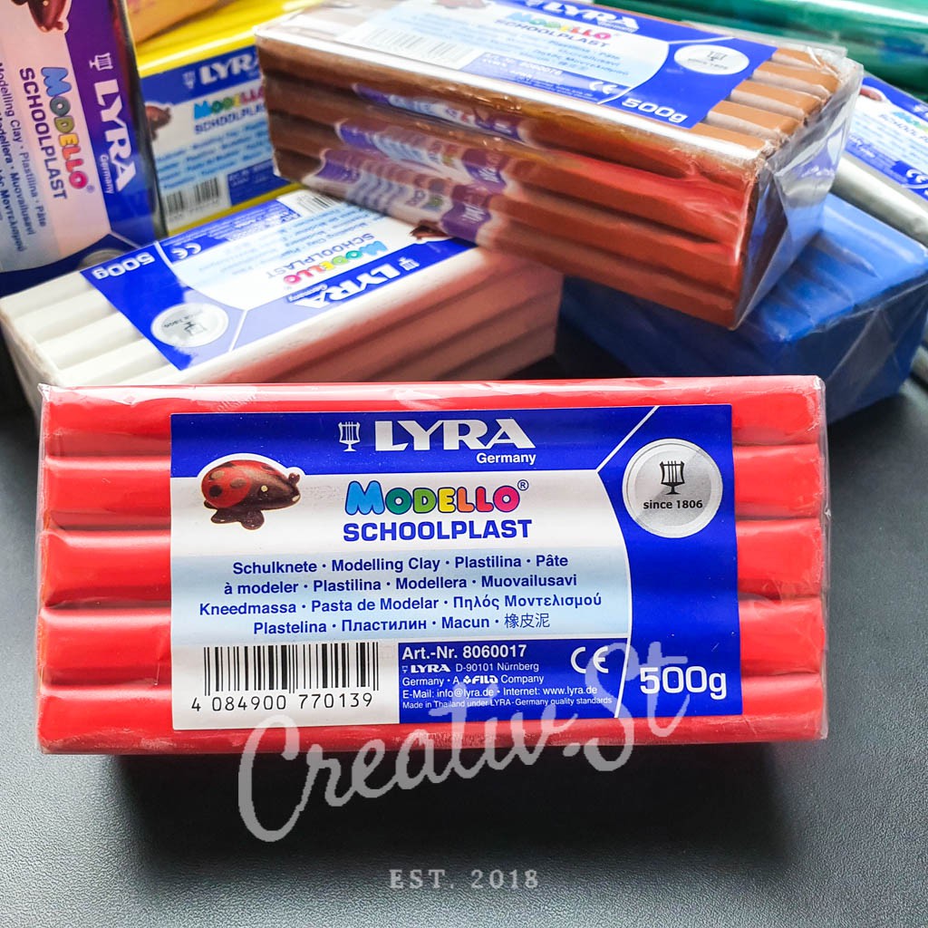 

LYRA Modelling Clay Schoolplast Plasticine Plastisin 500 Gr