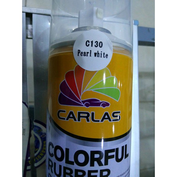 

berkualitas Carlas rubber paint warna pearl white awet