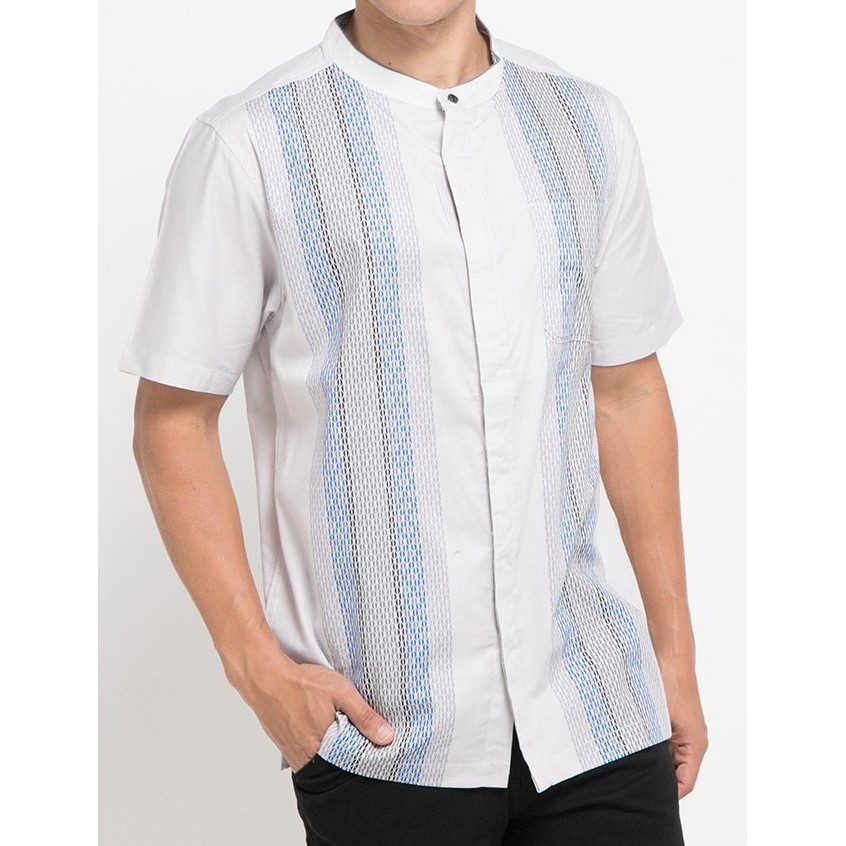 Kemeja Koko Lengan Pendek Police Denim