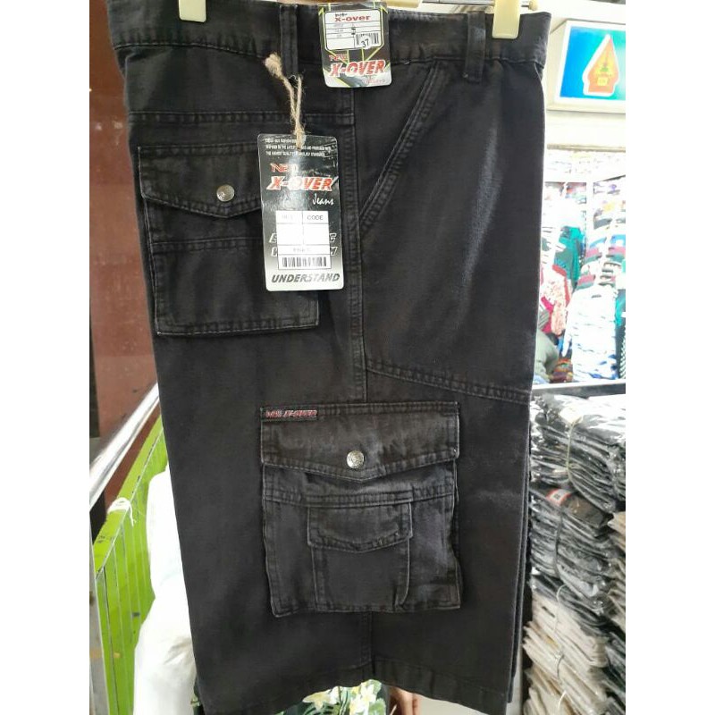 Celana kargo kanvas wafer size 27-38