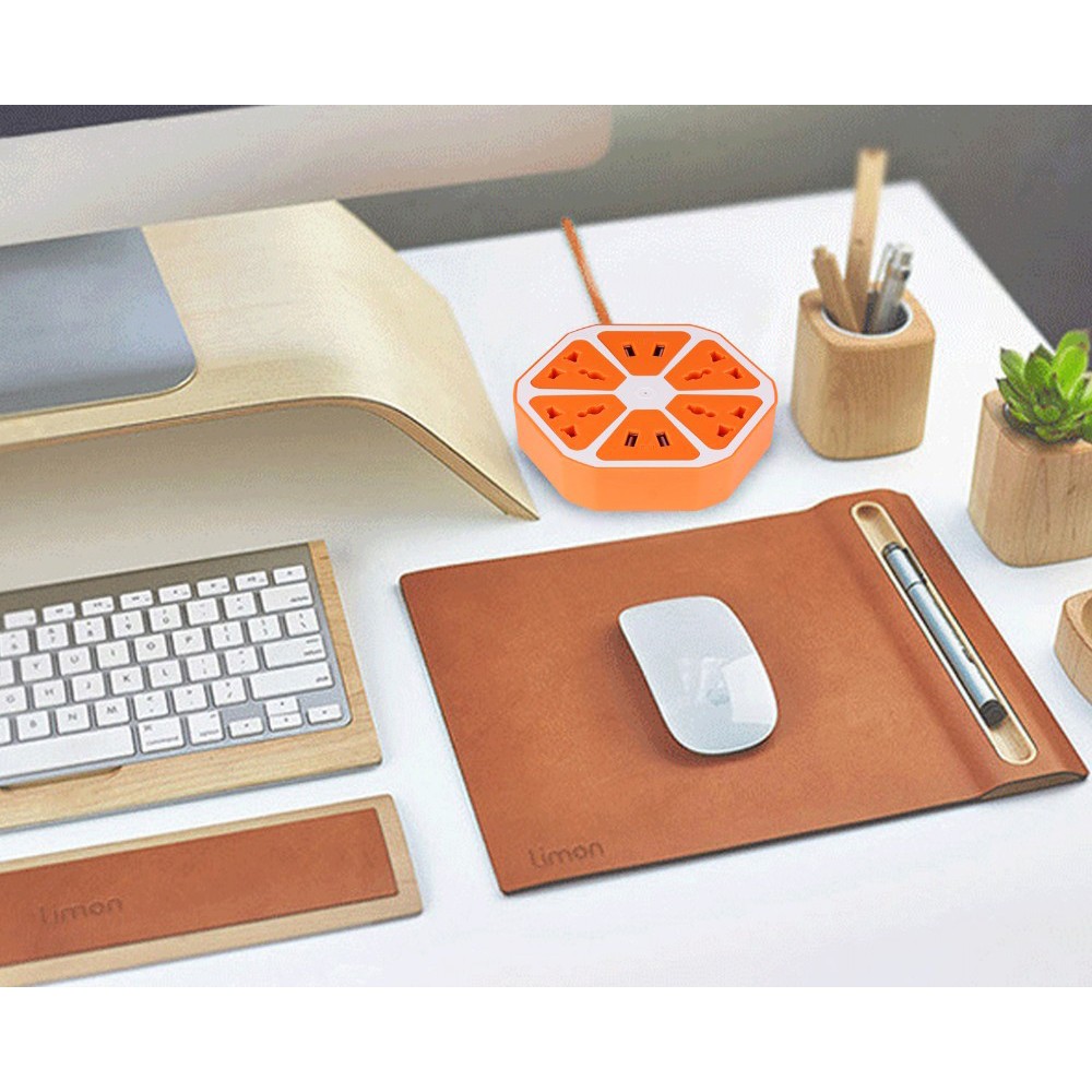 Papan Colokan Hexagonal Papan Colokan 4 USB Universal