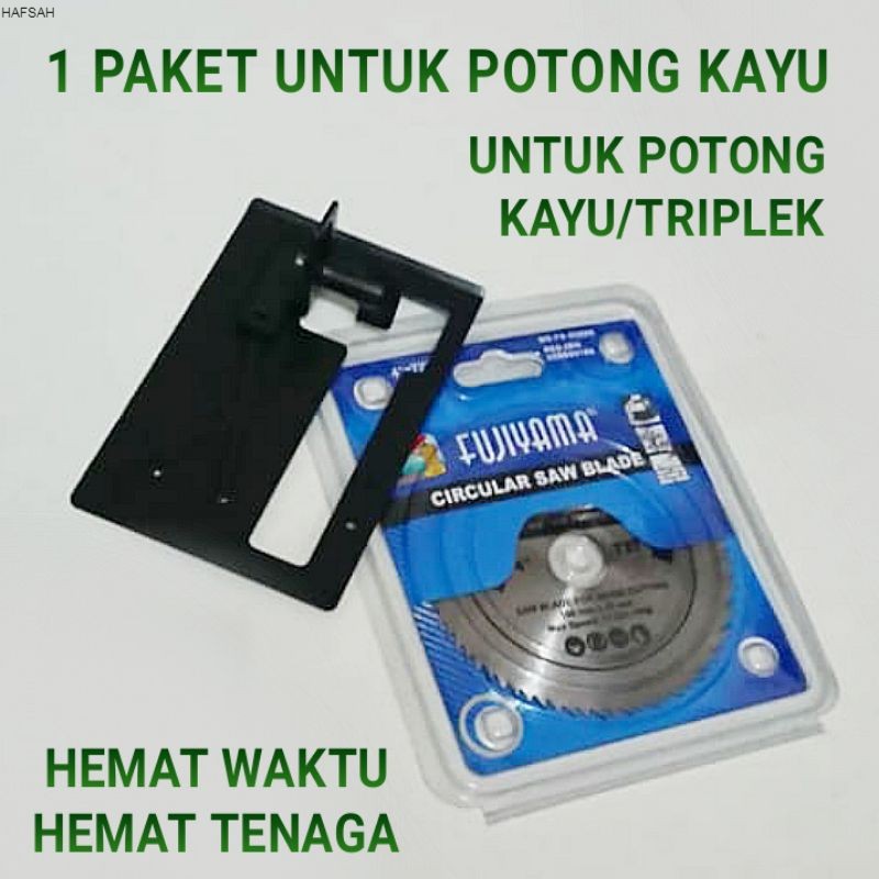 1 paket mata gerinda 72T dan bracket untuk potong kayu /gergaji triplek /untuk gerinda 4 inc/ /HZ