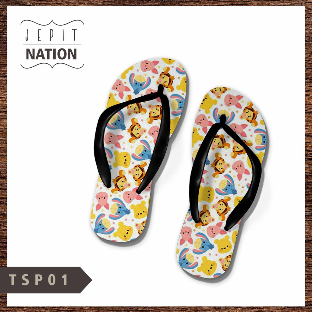 WANITA TsumTsum karakter Sendal jepit cewek sandal murah WANITA TsumTsum karakter Sendal jepit cewek sandal murah
