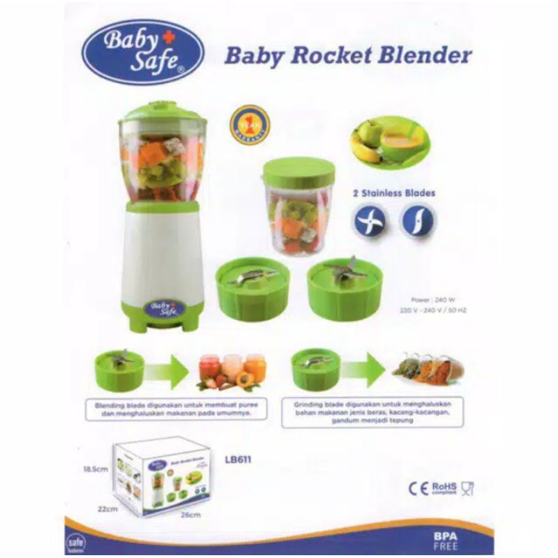 Baby Safe Rocket Blender