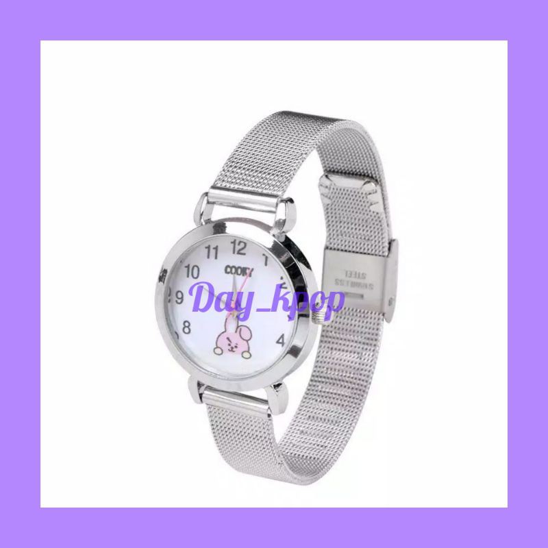 kpop jam tangan BT21 BTS chmmy,tata, cooky ready