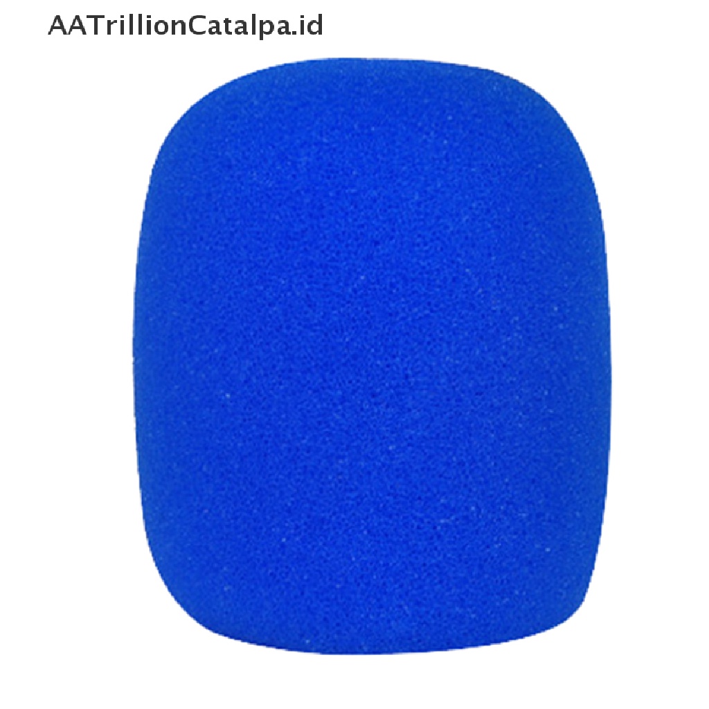 (AATrillionCatalpa) Cover Pelindung Mikrofon Genggam Bahan Busa 10 Warna