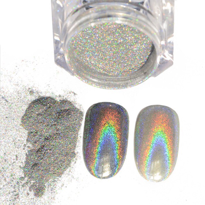 Nail powder chrome nailart / hologram kuku bubuk