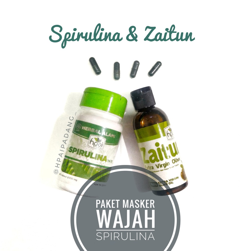 Masker Spirulina Minyak Zaitun Paket Perawatan Wajah Shopee Indonesia