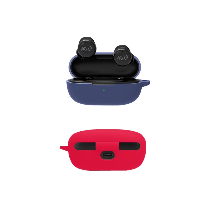 Soft Case Pelindung Headset Wireless Bluetooth Anti Jatuh Motif Kartun Untuk QCY T17 QCY T17