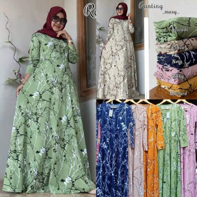 (COD) Gamis Misbie Tebal / Dress Misbee Busui / Pakaian Muslim Wanita