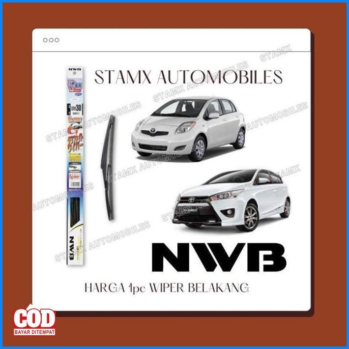 Wiper Belakang Original Merk Nwb Japan Toyota Yaris All Type / Years (( Kode 025))