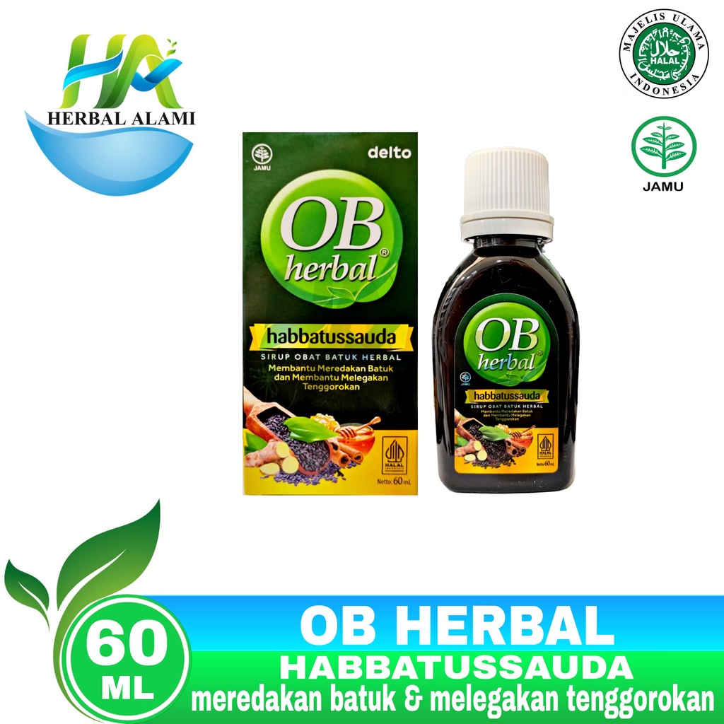 OB Herbal Habbatussauda 60 mL - Sirup Obat Batuk Herbal