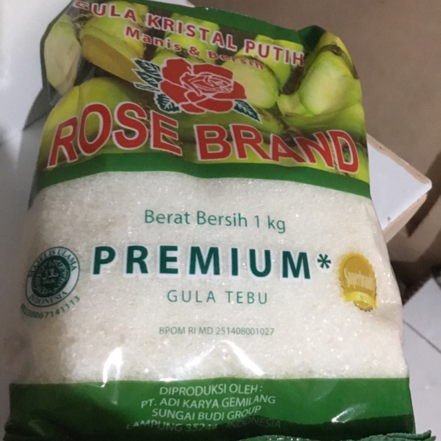 Gula Pasir Rose Brand 1 Kg Indonesia