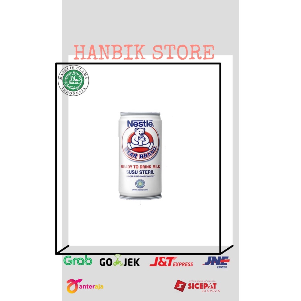 

BEAR BRAND SUSU STERIL READY TO DRINK 189 ML NESTLE