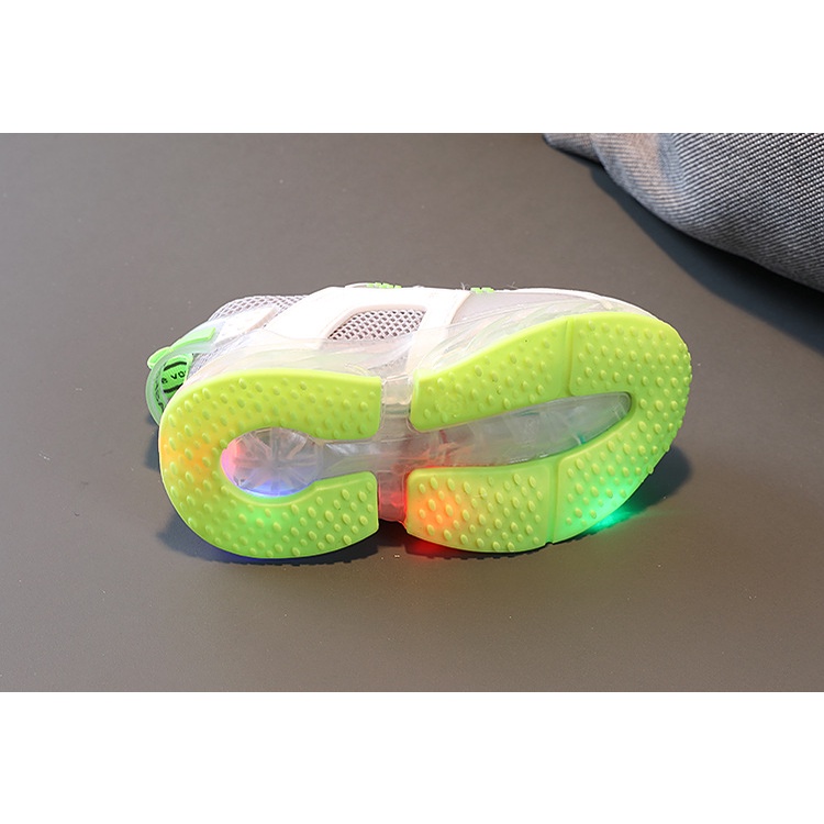 CG LED18-Sepatu Lampu LED Sport Anak Laki Perempuan Unisex Import