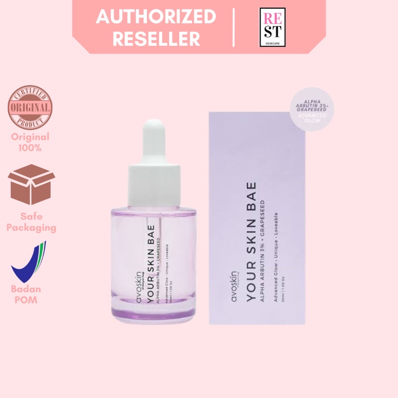 AVOSKIN - Your Skin Bae Alpha Arbutin 3% + Grapeseed Serum BPOM