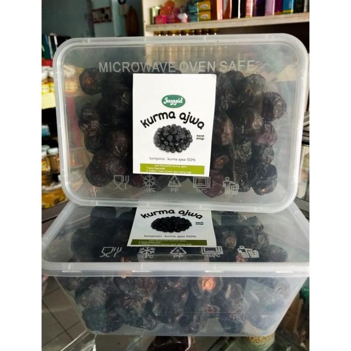 

kurma ajwa asli untuk penangkal jin sihir dan guna guna uk 500 grm