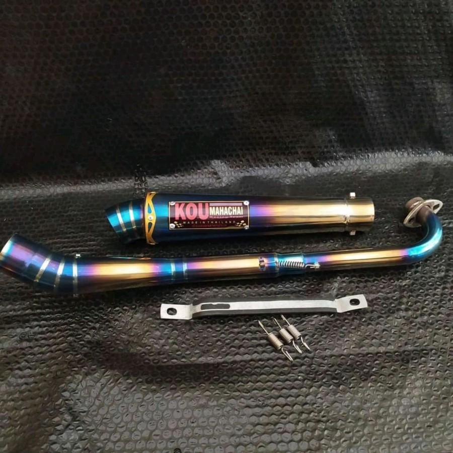 KNALPOT RACING BLUE GOLD KOU MAHACHAI JUPITER Z VEGA FORCE - FORCE