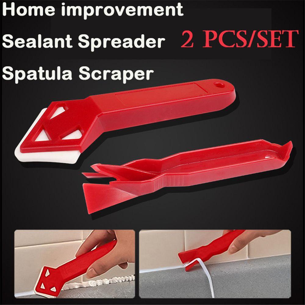 Solighter 2pcs/set Scraper Semen Kaca Sambungan Taman Hand Tools Spreader Spatula