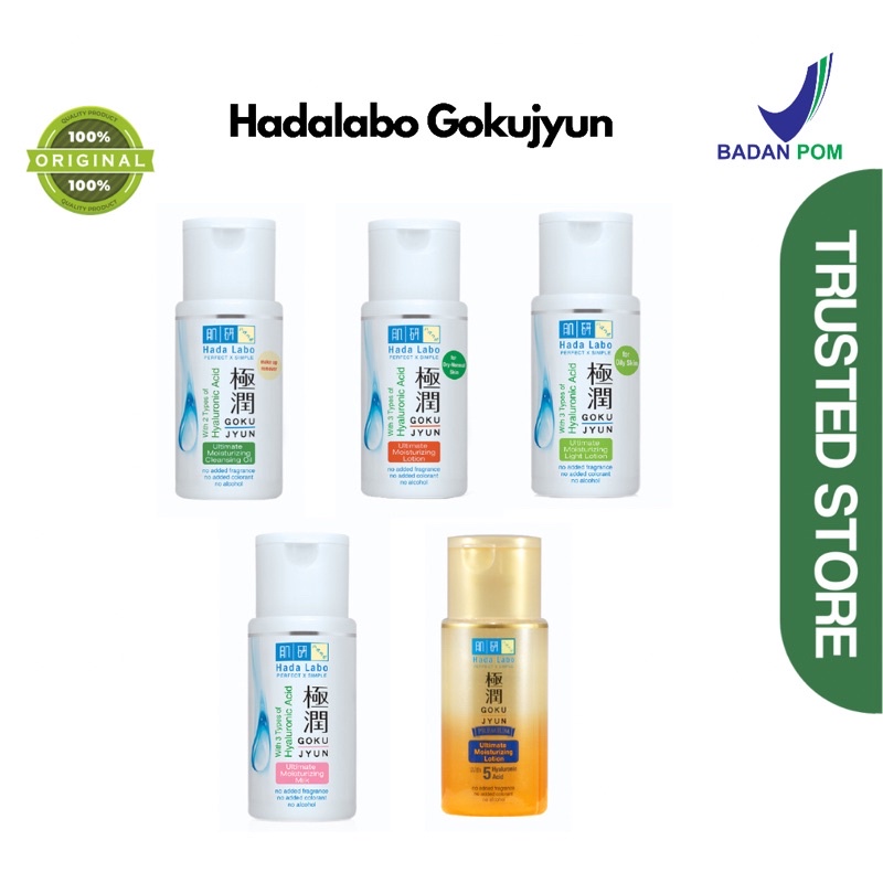 Jual Hada labo Gokujyun Lotion, milk, premium, oil cleanser Indonesia