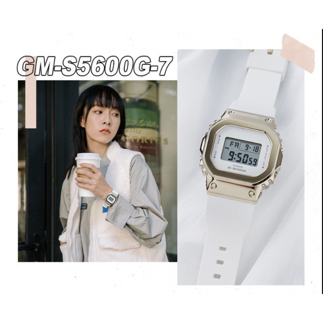 Casio G-SHOCK Jam Tangan Fashion Sports Trend Waterproof  Women's Watch GM-S5600 Series Watch