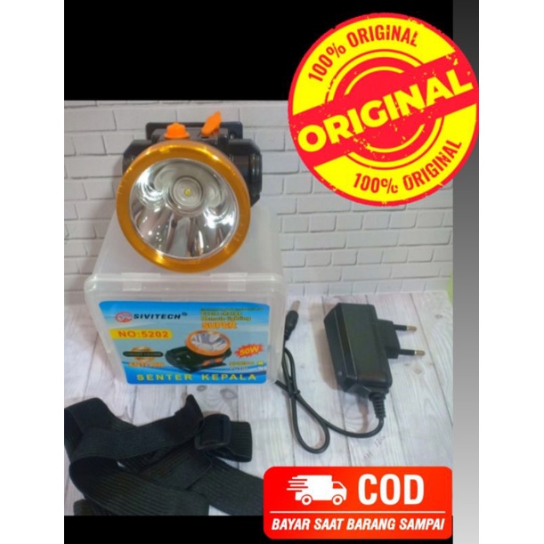 SENTER KEPALA 50 WATT 50W 50WATT 50 W AWET TERANG CAHAYA KUNING / PUTIH