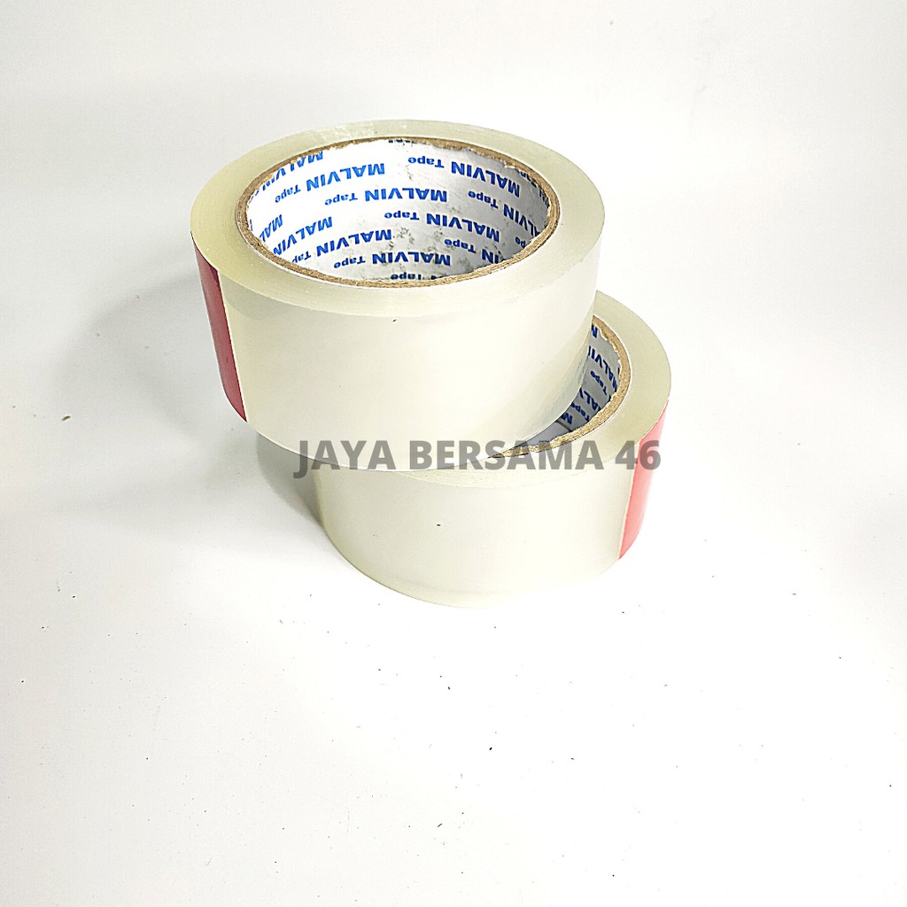 LAKBAN BENING COKLAT MALVIN 2&quot; / ISOLASI / SOLASI BAN / SOLATIP PLASTIK BENING CLEAR 2INCHI