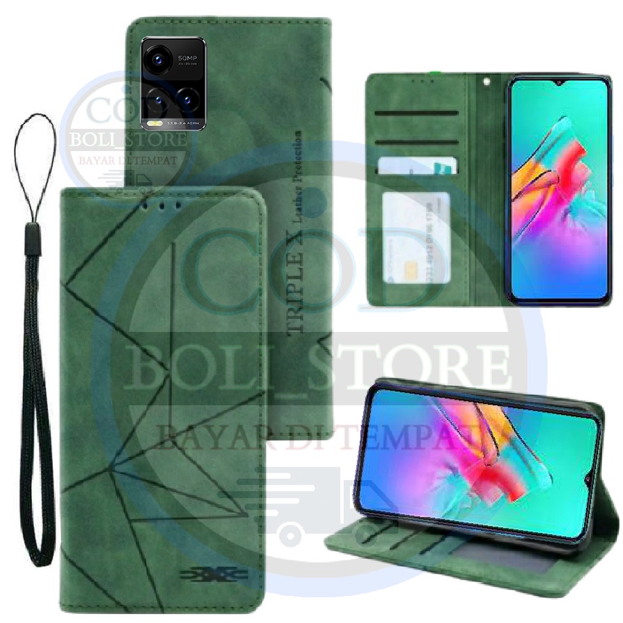 Jual VIVO Y21/Y21S/Y33S Flip Case Flip Motif Dompet Casing HP Flip