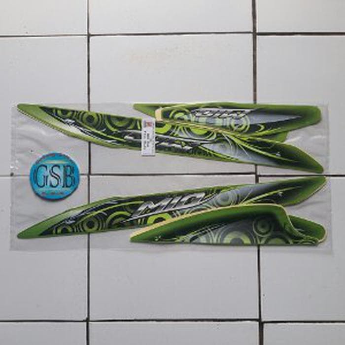 promo striping body motor mio sporty 2011 hijau murah