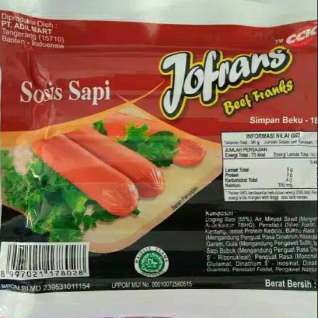 

JOFRANS SOSIS SAPI 10s 300GR