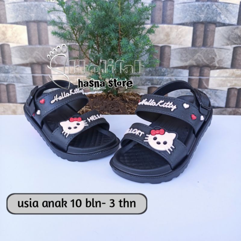 Sandal Slop Anak Tali belakang Hallo Kity Balacca