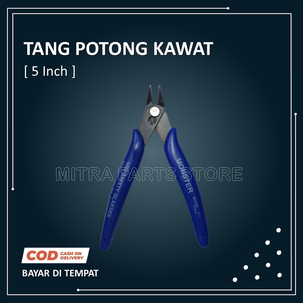 Tang Potong Kabel Listrik 5 Inch / Tang Potong Kawat Mini Kecil / Pemotong Kabel Listrik