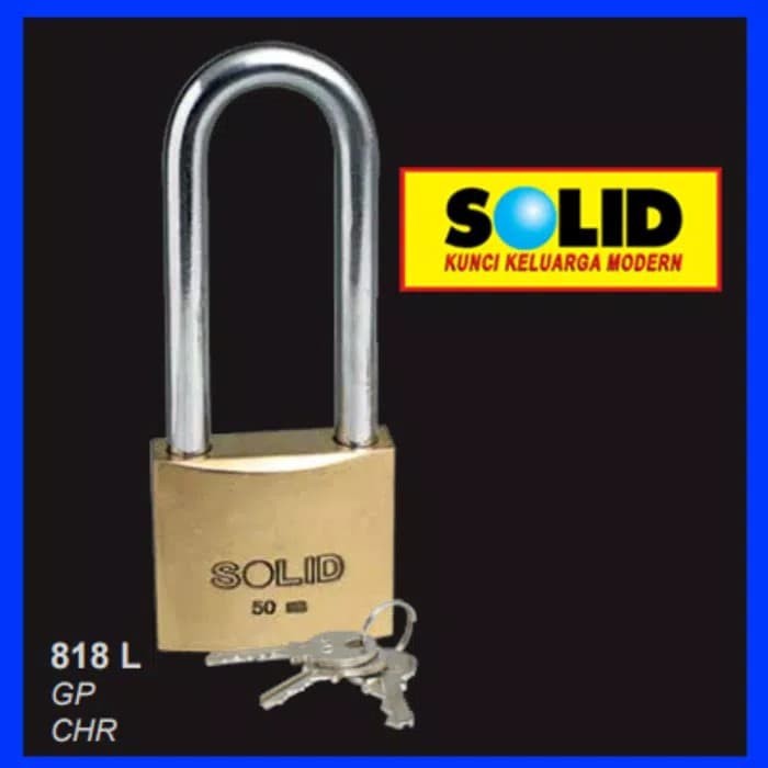 SOLID - GEMBOK PAGAR/GEMBOK PINTU SOLID 818 L ( PANJANG )